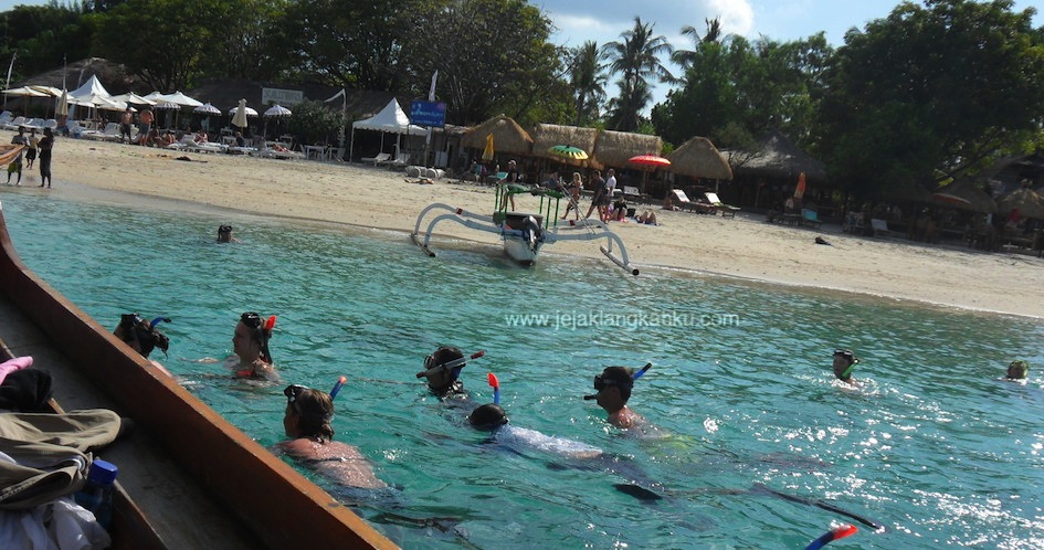 wisata gili lombok trawangan meno air