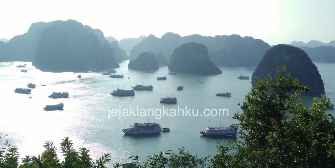 Halong Bay View From The Top of Ti Top Island, Vietnam