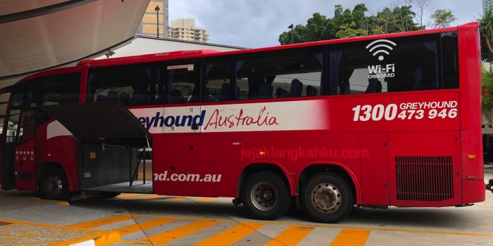 Transportasi Bus Greyhound dari Gold Coast Menuju Brisbane, Australia